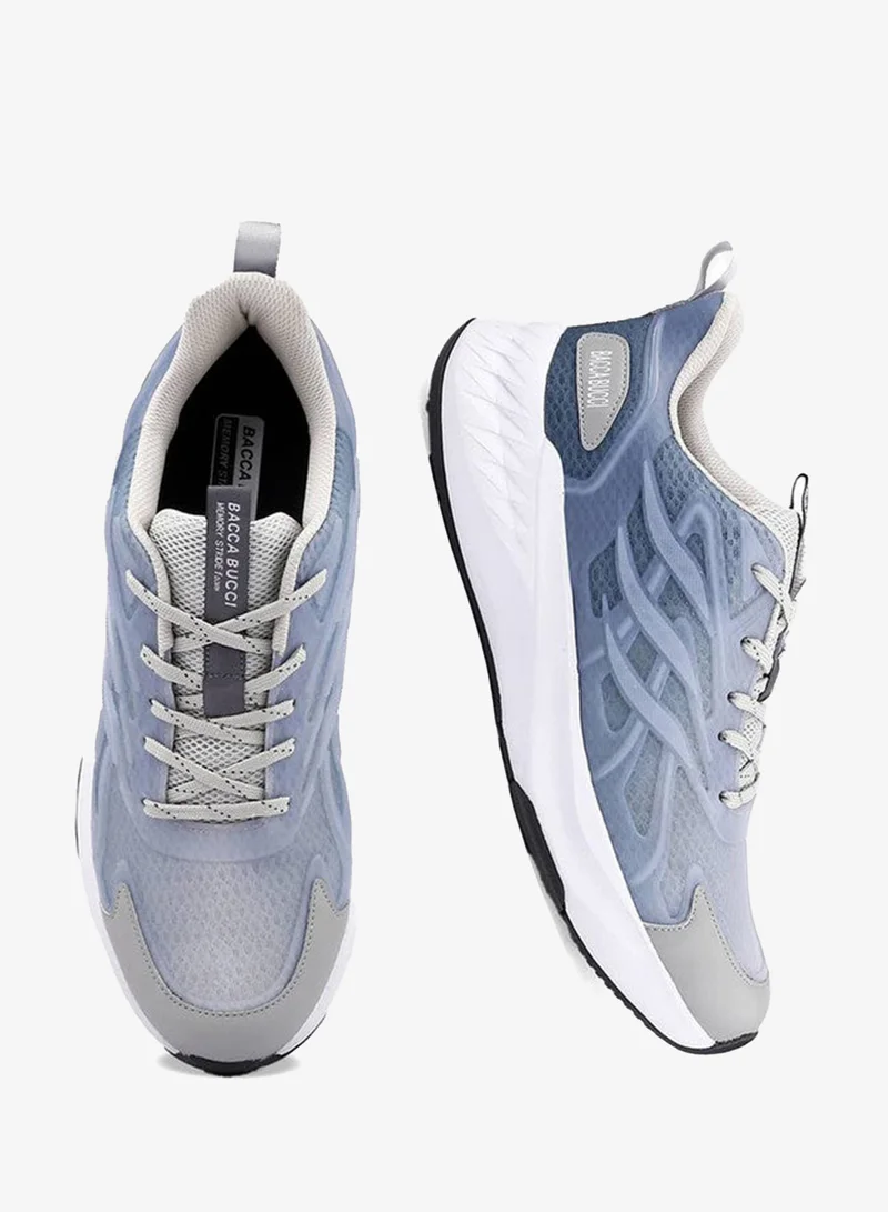 Bacca Bucci Grey HELIX Low-Top Casual Athleisure Shoes for Men | Best Price UAE